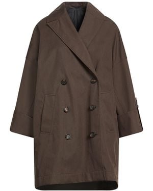 Brunello Cucinelli Military Overcoat & Trench Coat Cotton, Polyamide, Polyurethane - Brown