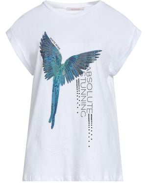 White Wise T-Shirt Cotton - Blue