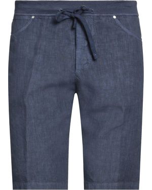 120% Lino Shorts & Bermuda Shorts - Blue