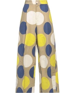 UNIQUE EDITION Pants Cotton, Linen - Yellow