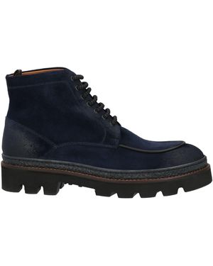 ROSSI SHOES Ankle Boots Leather - Blue