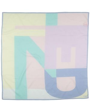 Fendi Pastel Scarf Cotton - Blue