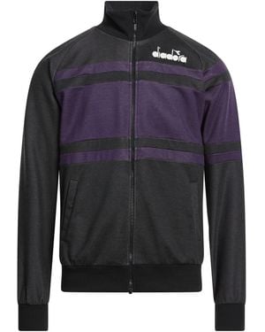 Diadora Charcoal Sweatshirt Cotton, Polyester - Blue