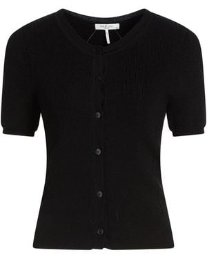 Rag & Bone Cardigan Acrylic, Wool, Polyamide, Elastane - Black