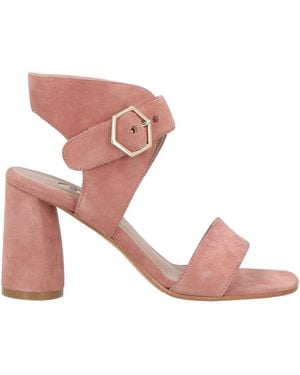 Milla Antique Rose Sandals Leather - Pink