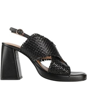Emanuélle Vee Sandals Leather - Black