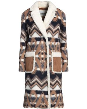 Ava Adore Camel Coat Polyester, Virgin Wool, Acrylic - White