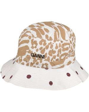 Ganni Hats - White