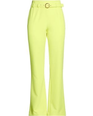 Just Cavalli Lime Pants Polyester, Elastane - Yellow
