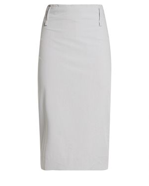 FEDERICO CINA Light Midi Skirt Polyester, Viscose, Elastane - Gray