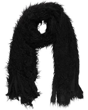 Masnada Scarf Mohair Wool, Virgin Wool, Polyester - Black