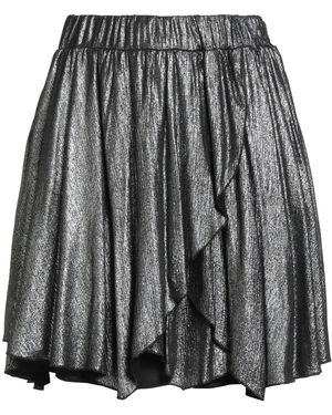 Le Volière Charcoal Mini Skirt Viscose - Black