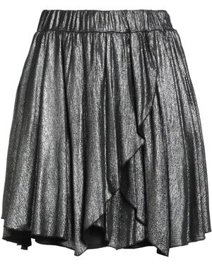 Le Volière Charcoal Mini Skirt Viscose - Black