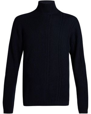 Alpha Studio Rollkragenpullover - Blau