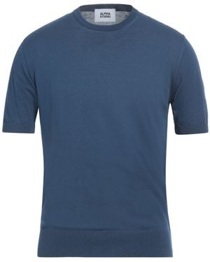 Alpha Studio Jumper Cotton - Blue