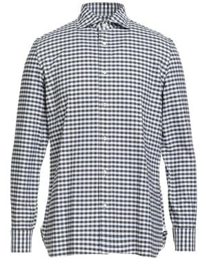 Luigi Borrelli Napoli Military Shirt Cotton - Blue