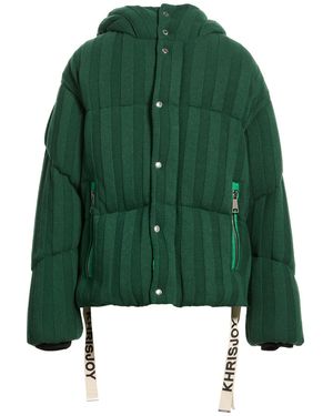 Khrisjoy Puffer Polyamide, Merino Wool, Viscose, Cashmere - Green