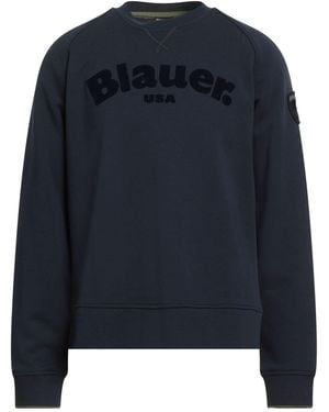Blauer Sweatshirt Cotton, Polyester - Blue