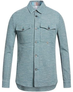 DISTRETTO 12 Shirt Polyester, Cotton - Blue