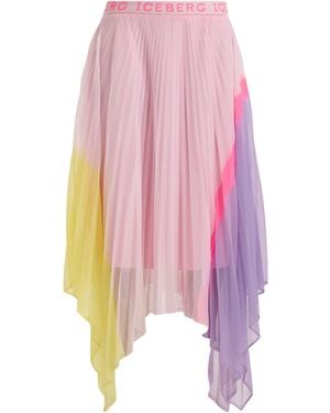 Iceberg Midi Skirt Polyamide, Polyester - Pink