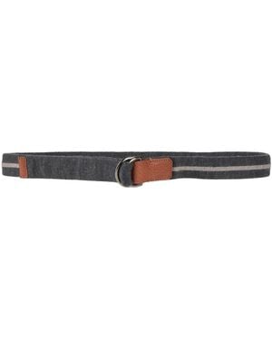 Drumohr Belt Wool, Leather - White