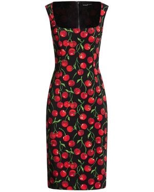 Dolce & Gabbana Midi Dress - Red