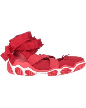 Red(V) Ballet Flats - Red
