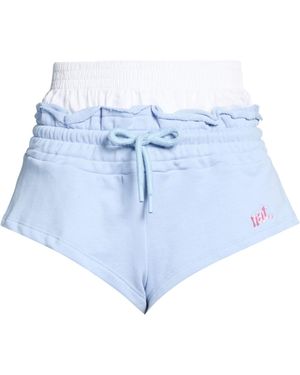 NOT AFTER TEN Light Shorts & Bermuda Shorts Cotton - Blue