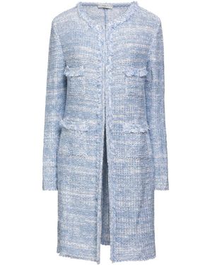 Charlott Cardigan Viscose, Polyester, Cotton, Linen - Blue