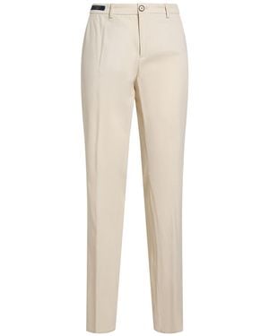 Paul & Shark Ivory Trousers Modal, Cotton, Elastane - Natural