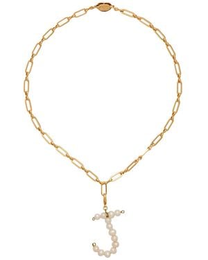 Timeless Pearly Ivory Necklace Metal - Metallic