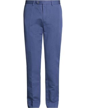 Hackett N°14 Savile Row Trousers Cotton, Linen - Blue