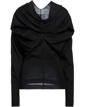 MM6 by Maison Margiela Top Acrylic, Virgin Wool - Black