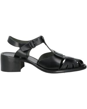 Hereu Sandals Leather - Black