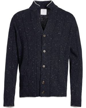 Eleventy Platinum Cardigan Wool, Cashmere, Elastane - Blue