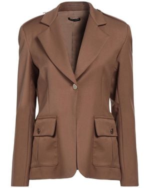 Cristinaeffe Blazer Polyester, Viscose, Elastane - Brown