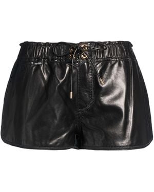 Tom Ford Shorts & Bermuda Shorts Lambskin - Black