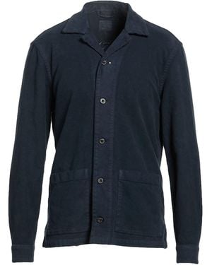 MASTRICAMICIAI Midnight Shirt Cotton, Elastane - Blue