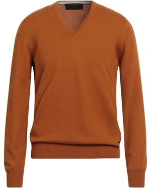 Gran Sasso Luxury Jumper Virgin Wool, Viscose, Cashmere - Brown