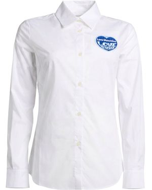 Love Moschino Shirt Cotton, Elastane - White