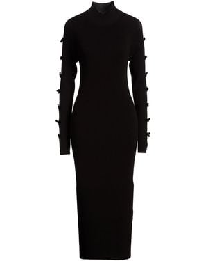 MEIMEIJ Midi Dress Viscose, Polyester - Black