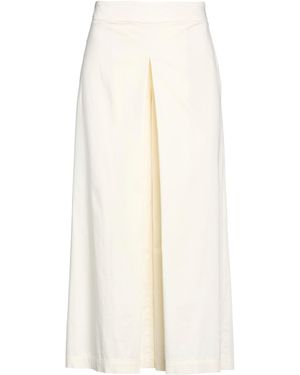 Malloni Pants Cotton, Elastane - White