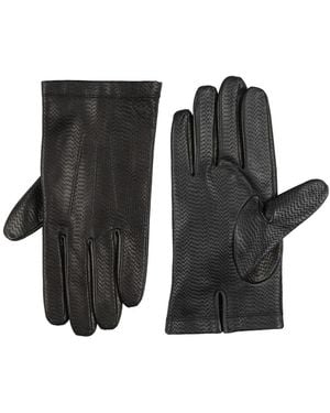 Emporio Armani Gloves Lambskin - Black