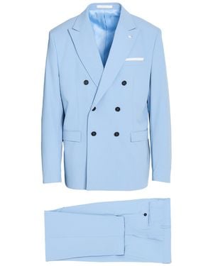 Manuel Ritz Suit Polyester, Viscose, Elastane - Blue