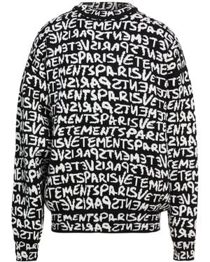 Vetements Sweater Merino Wool - Black