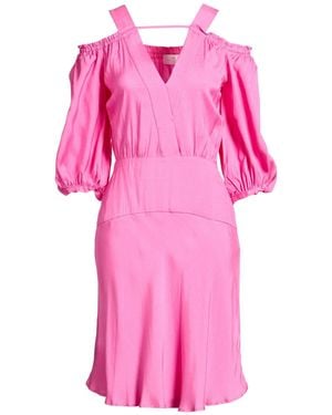 Nenette Fuchsia Mini Dress Viscose - Pink