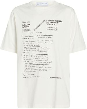 Department 5 T-Shirt Cotton - White