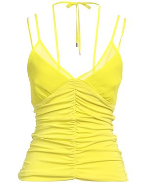 SIMONA CORSELLINI Top Chlorofiber, Elastane, Polyester - Yellow