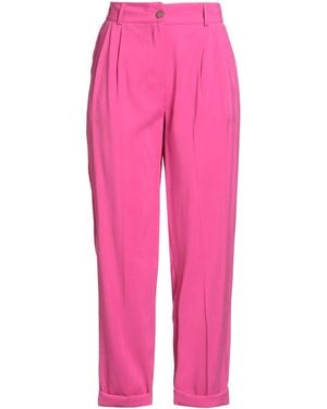 Atos Lombardini Trousers Viscose, Polyester - Pink