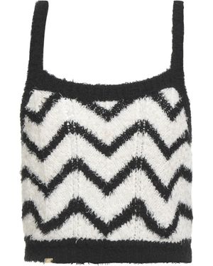 Elisabetta Franchi Top Cotton, Polyester - Black